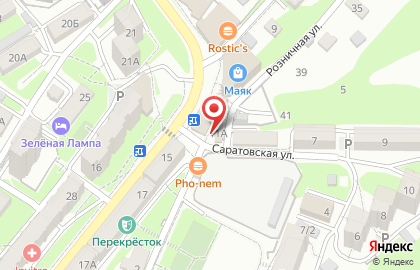 Продуктовый магазин Маячок в Фрунзенском районе на карте