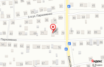 Продовольственный магазин Универ на карте