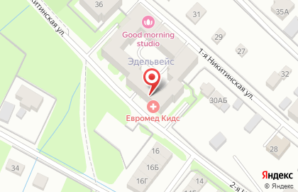 Медицинская клиника Евромед KIDS на проспекте Энгельса на карте