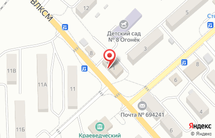 Военный комиссариат Сахалинской области на улице Гагарина на карте