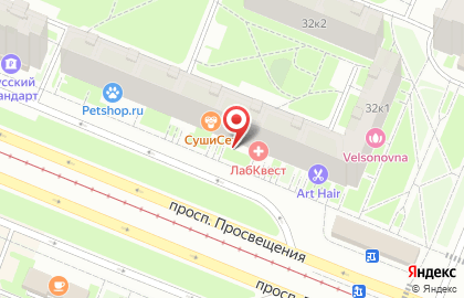 Сервисный центр ТелеФонкин на проспекте Просвещения на карте