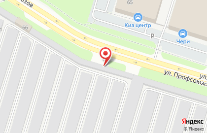 Шиномонтажная мастерская на улице Профсоюзов на карте