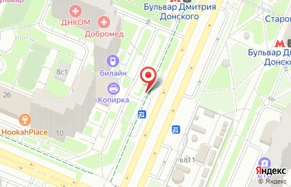 Киоск печатной продукции СмартМатрикс на бульваре Дмитрия Донского на карте