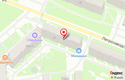 Ателье Портной на Петрозаводской улице на карте