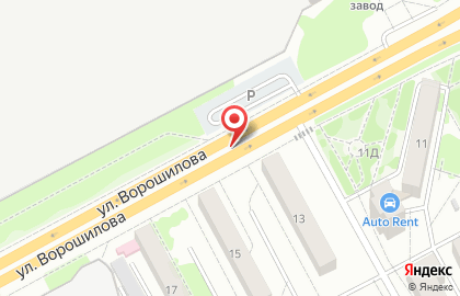 Маттино на улице Ворошилова на карте