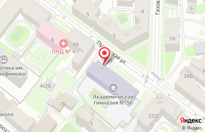 Академическая гимназия №56 с дошкольным отделением в Санкт-Петербурге на карте