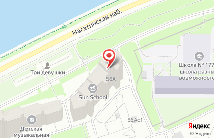 Гостиница De Art 13 на Нагатинской набережной на карте