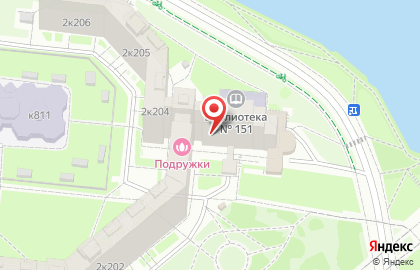 Библиотека №151 в Северном Чертаново на карте