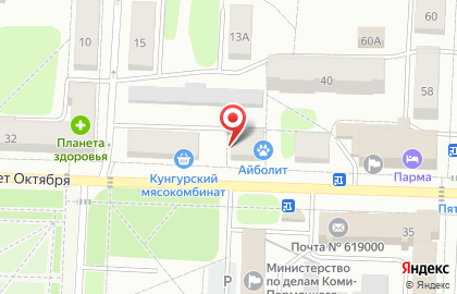 Цветочный рай на улице 50 лет Октября на карте