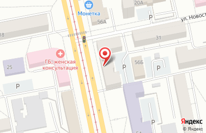 Интер на улице Мира на карте
