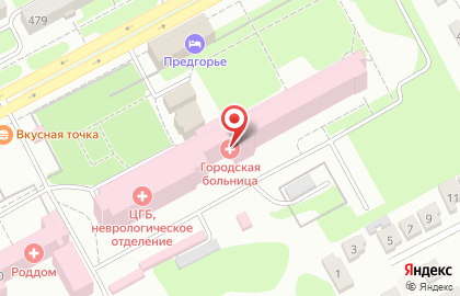 Городская больница в Ставрополе на карте