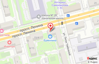 Фирменный магазин белорусской косметики БК на проспекте Ленина на карте