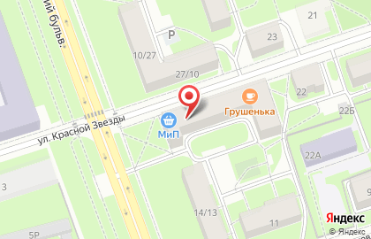 Магазин печатной продукции на улице Красной Звезды на карте