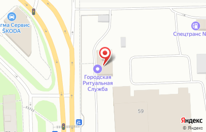 Городская ритуальная служба на карте