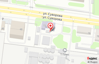 Центр развития детской одаренности на улице Суворова на карте