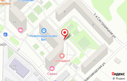 Продовольственный магазин в Москве на карте