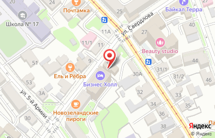Иркутская областная специальная библиотека для слепых на карте