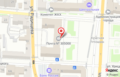 Почта Банк в Курске на карте