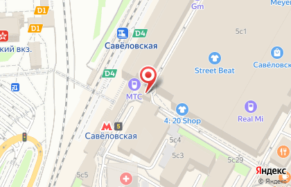 Салон сотовой связи МегаФон на улице Сущёвский Вал на карте