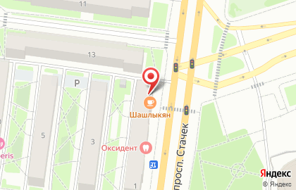 Продуктовый магазин Мини-маркет на проспекте Стачек на карте