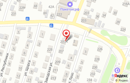 Продовольственный магазин Печенька на Заводской улице на карте