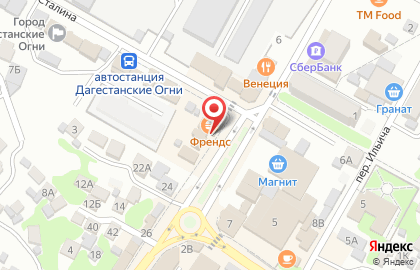 Супермаркет Азимут в Дагестанских Огнях на карте