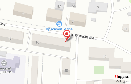 Продуктовый магазин на улице Тимирязева на карте