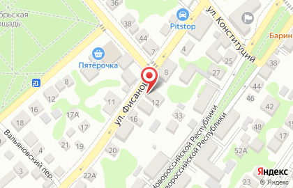 Магазин продуктов Колос в Новороссийске на карте