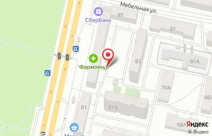Торговый дом Ситно на Мебельной улице на карте