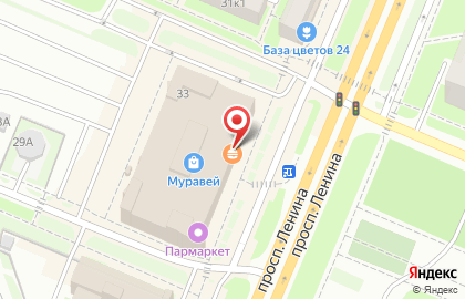 Ресторан быстрого питания KFC на проспекте Ленина на карте