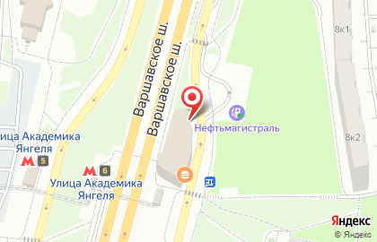 Киоск по продаже фруктов и овощей, район Чертаново Южное на улице Академика Янгеля на карте