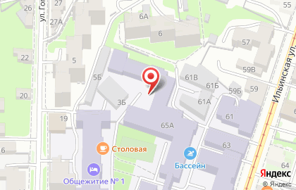 Кадастр на Ильинской улице на карте