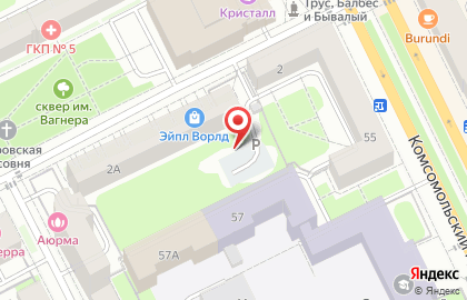 Автостоянка в Перми на карте