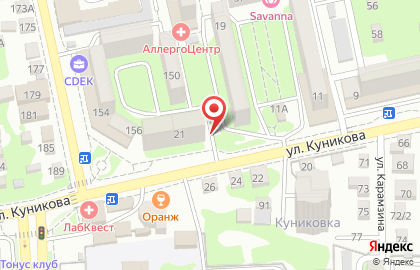 Сервисный центр Юг-Сервис на улице Куникова на карте