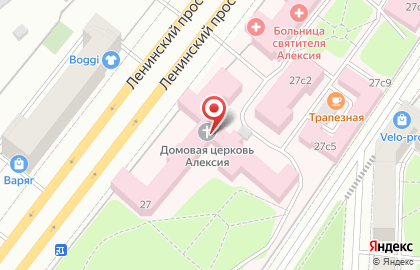 Центральная клиническая больница Московской Патриархии Святителя Алексия Митрополита Московского в Москве на карте
