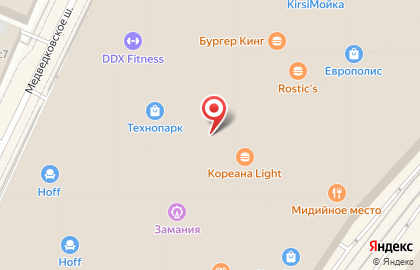 Ресторан быстрого обслуживания Макдоналдс на улице Мира на карте