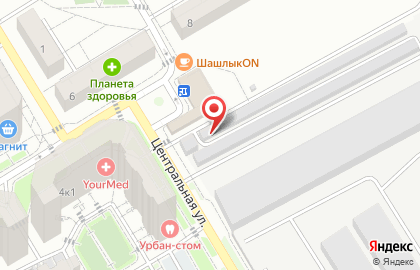 Автосервис АвтоМастер на Центральной улице на карте