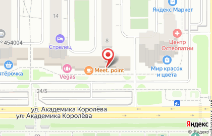 Фитнес-клуб Атлант на улице Академика Королёва на карте
