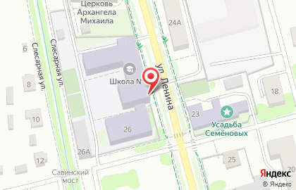 Детский сад №12 на улице Ленина на карте