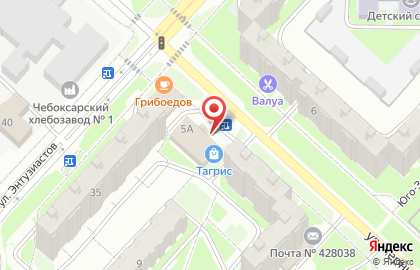 Универсам Пятёрочка на улице Чернышевского на карте