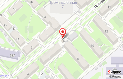 Продуктовый магазин на Промышленной, 6 к1 на карте