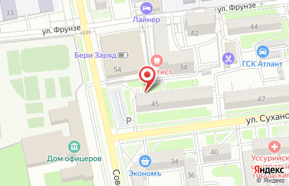 Юридическая компания Юпитер на улице Суханова на карте