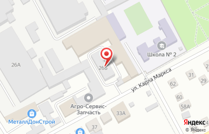 ДонСтрой на улице К.Маркса на карте