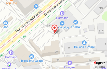 Невский маяк на Политехнической улице на карте