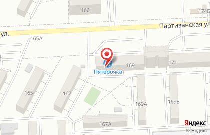 Магазин разливных напитков Чешский Лев на Партизанской улице на карте