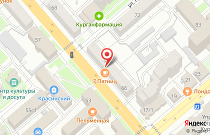 Совкомбанк в Кургане на карте