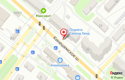Магазин мобильных телефонов и аксессуаров, ИП Жданов А.М. на Кинешемском шоссе на карте