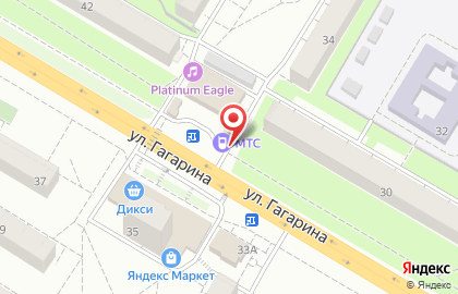 Терминал МТС-Банк на улице Гагарина на карте