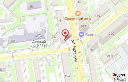 Салон красоты в Новосибирске на карте