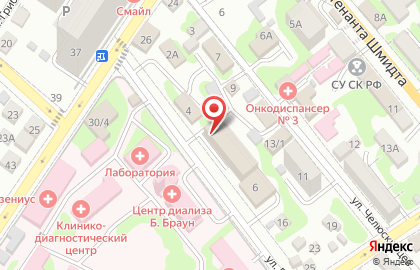 Дом-интернат для престарелых и инвалидов в Новороссийске на карте